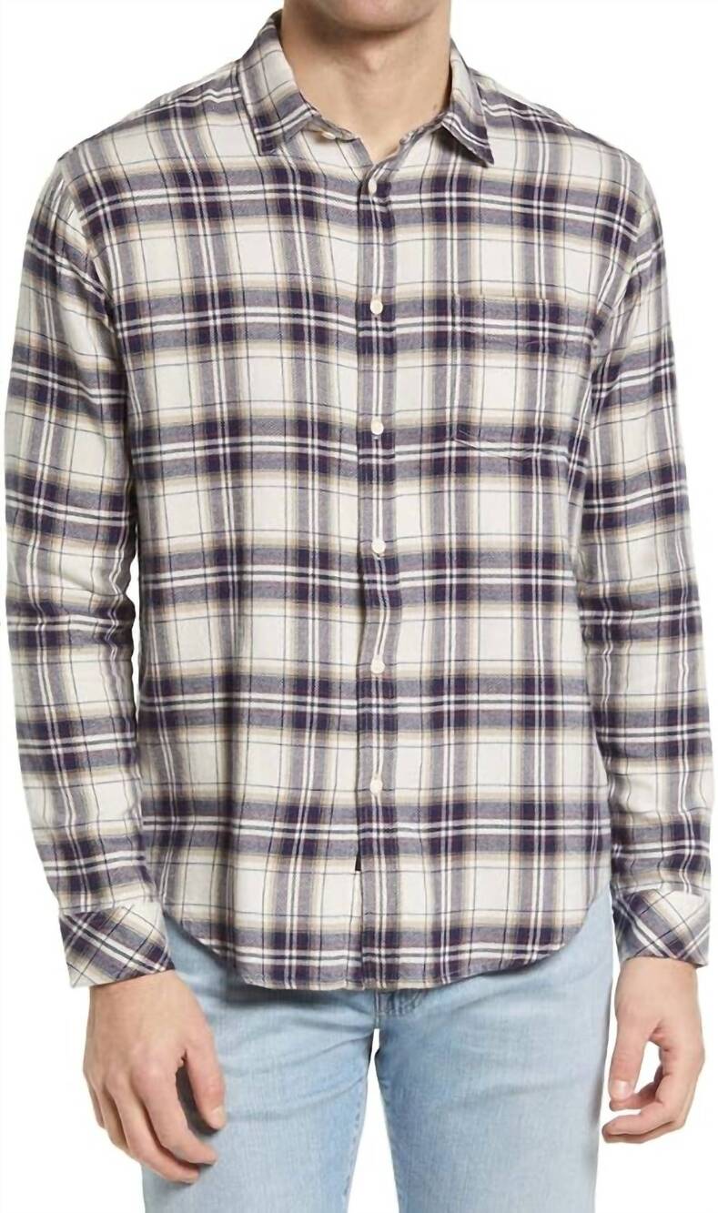 NEW RAILS lennox shirt in sycamore camp